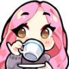 PinkGirlSip Emote