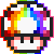 mariomushroom_rainbow Emote