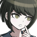 9770_komaru_naegi_think Emote
