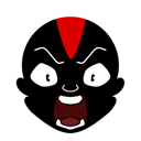 DarkieANGRY Emote