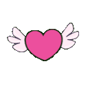 Pinkflyingheart Emote