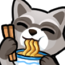 RaccoonNom128x128 Emote