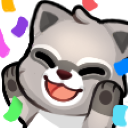 raccoonHype128x128 Emote