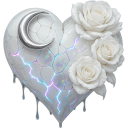 HeartGothWhite Emote