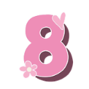 pinksevenheartflower8 Emote