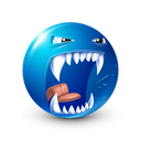 BlueHungry Emote